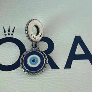 Pandora Evil eye silver dangle Charm